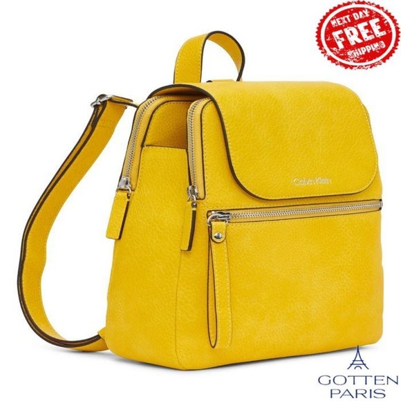 Calvin Klein Garnet Backpack Daffodil Women's Bag - Picture 4 of 8